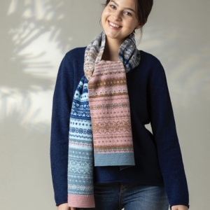 Eribe Alloa Fairisle Scarf - Dew