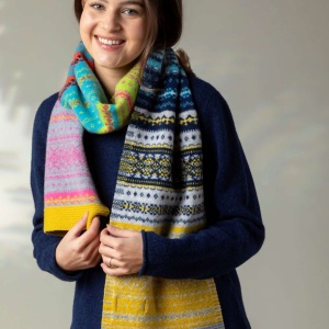 Eribe Alloa Fairisle Scarf - Festival