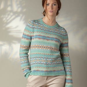 Eribe Kinross Fairisle Jumper in Opal