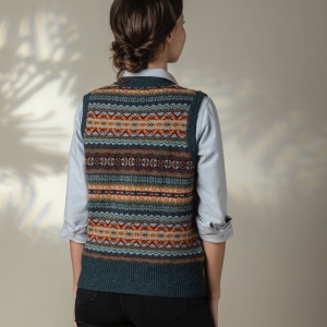 Eribe Kinross Fairisle Waistcoat in Prelude