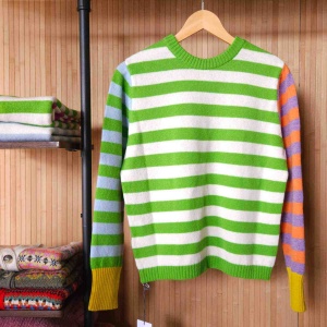 Eribe Stobo Stripe Jumper - Spring Green