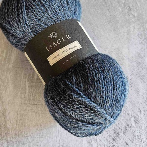 Isager Highland wool - Denim Blue