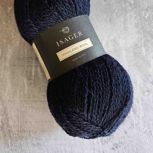 Isager Highland wool - Navy