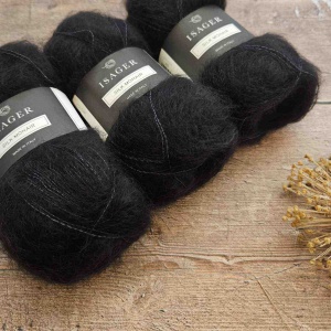 Isager Yarns Silk Mohair 30 - nearly black