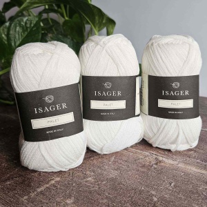 Isager Palet yarn White