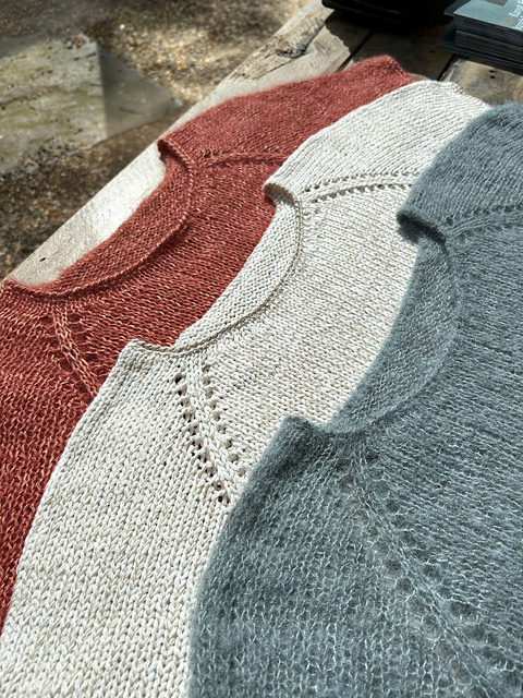 Knitting kit for the Bluebell Top using Japansk Bomuld