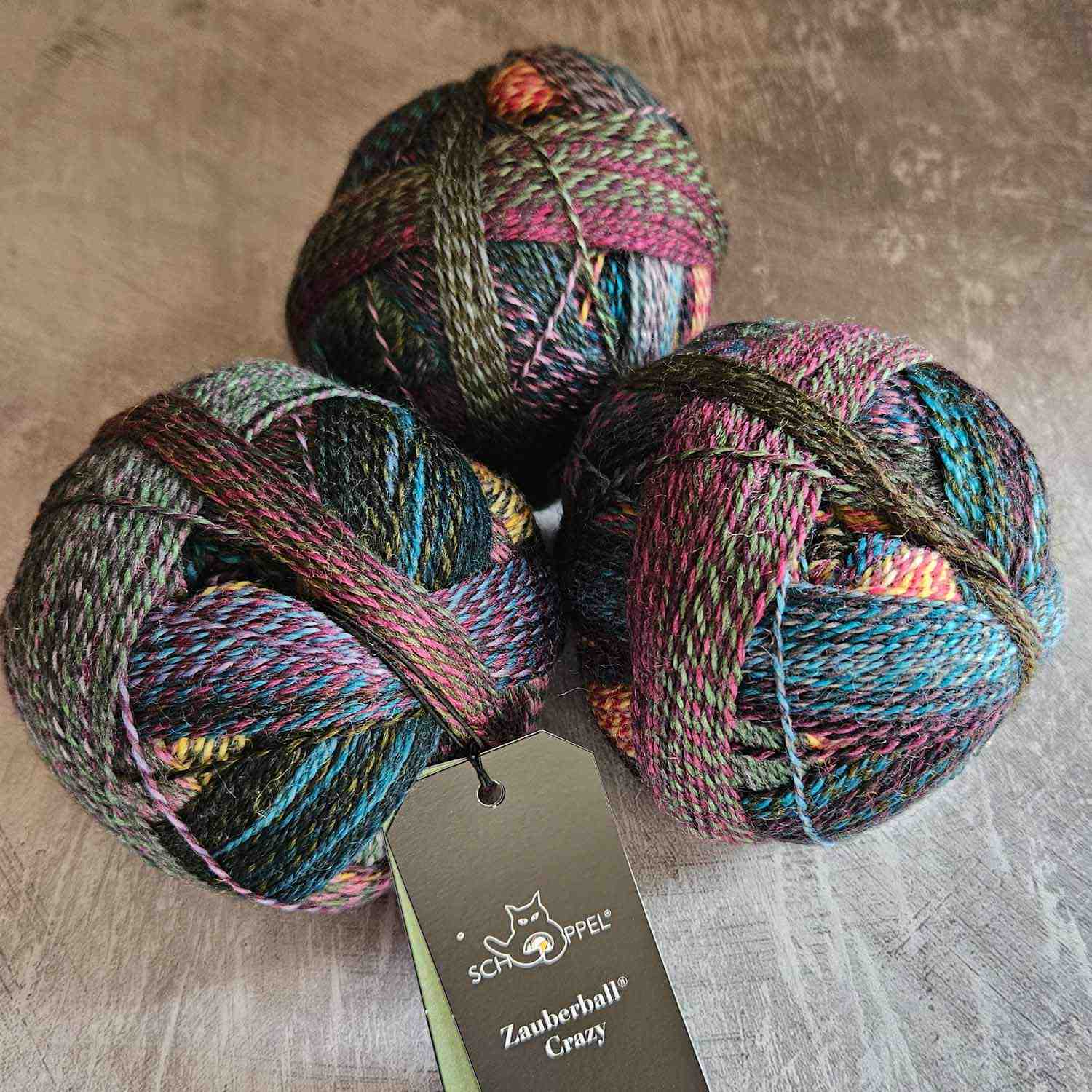 Crazy Zauberball yarn 100g - Dragons Eye 2528