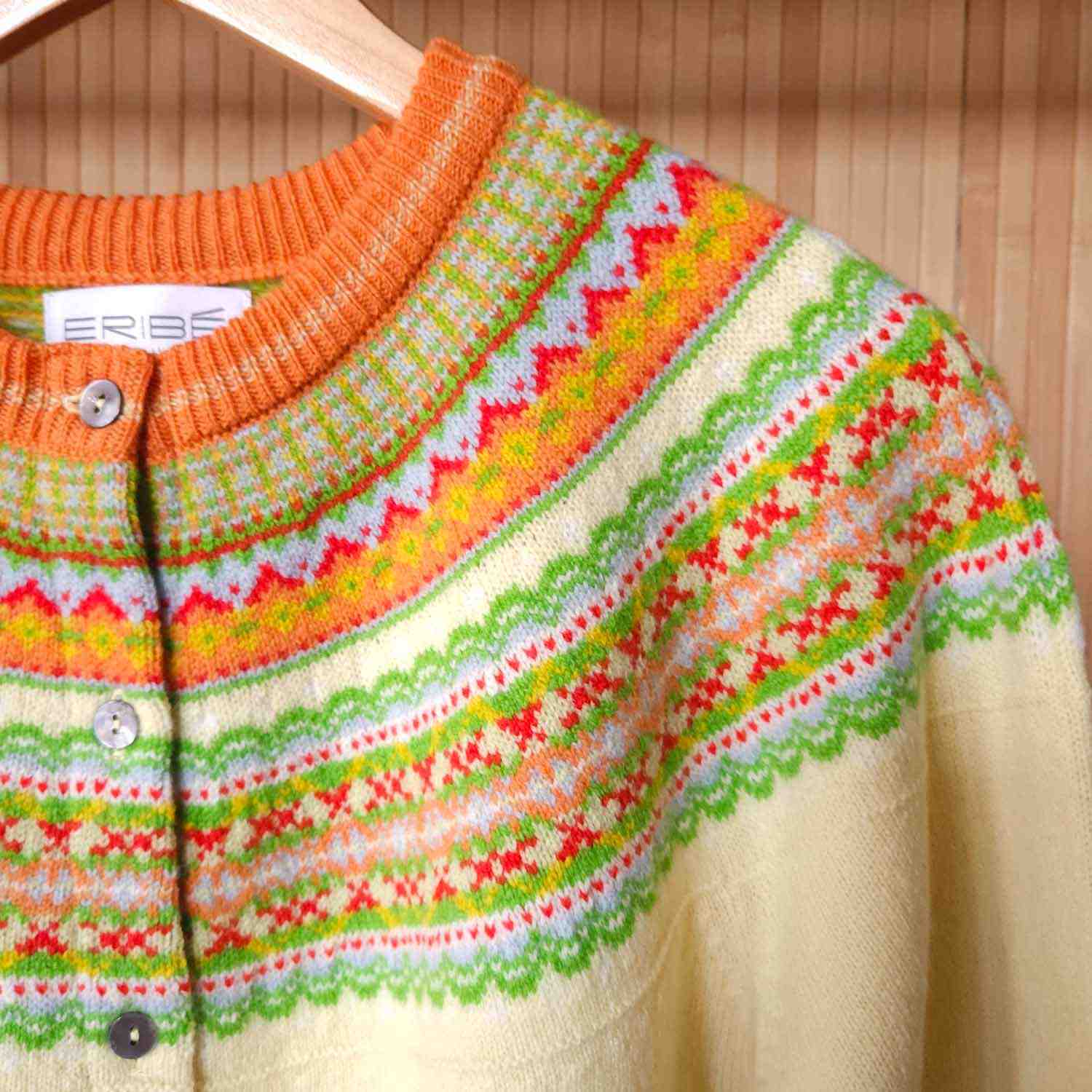 Eribe Short Alpine Cardigan Limoncello