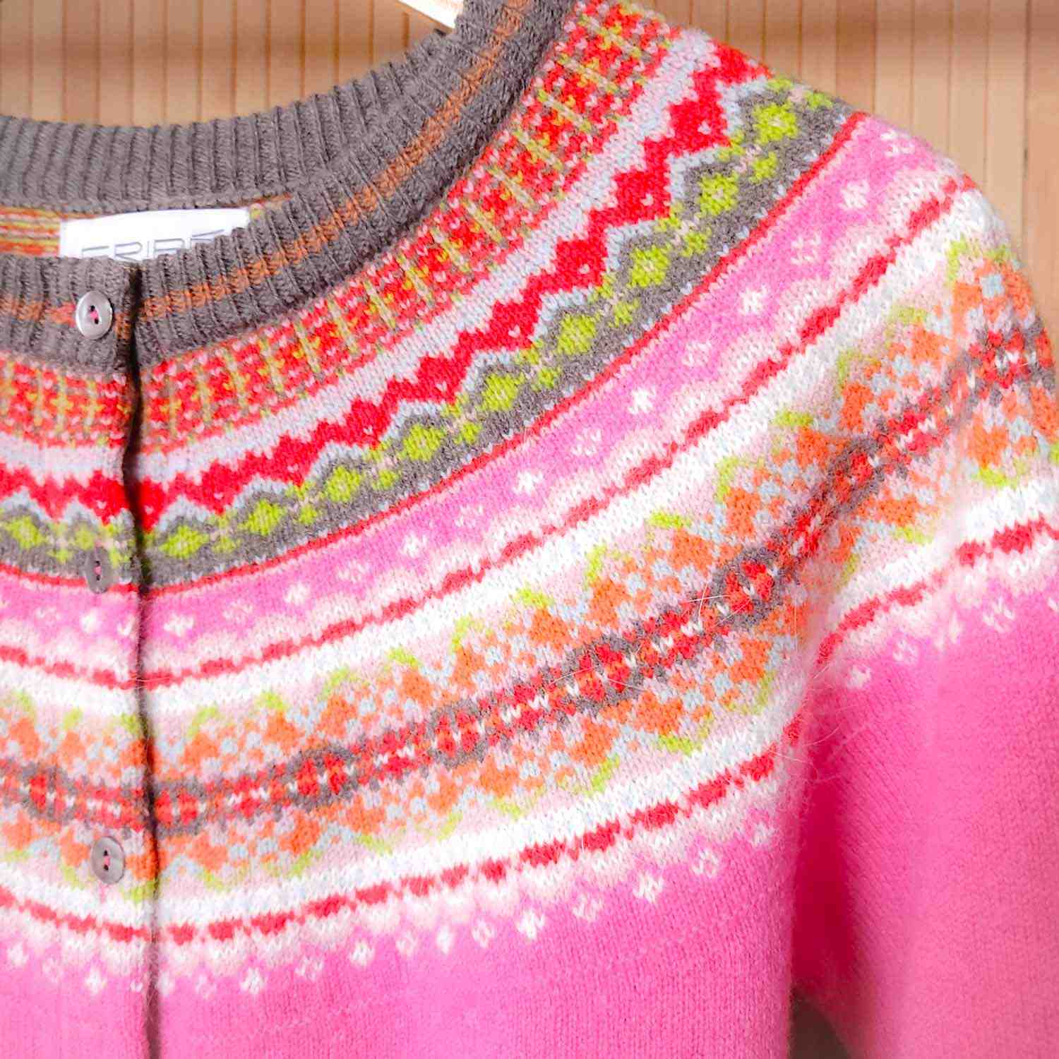 Eribe Alpine Cardigan Pink Lily