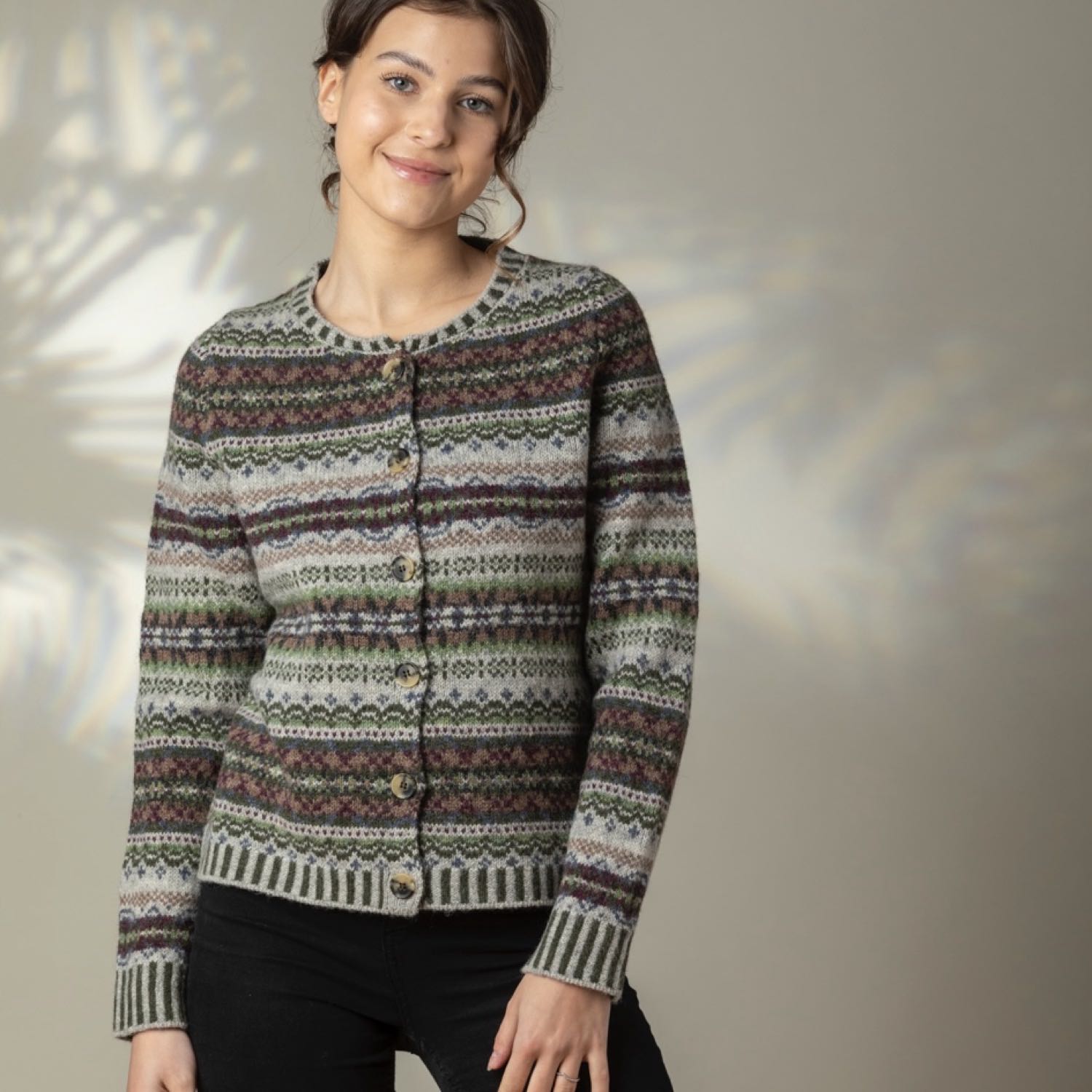 Eribe Westray Fairisle Cardigan Glencoe