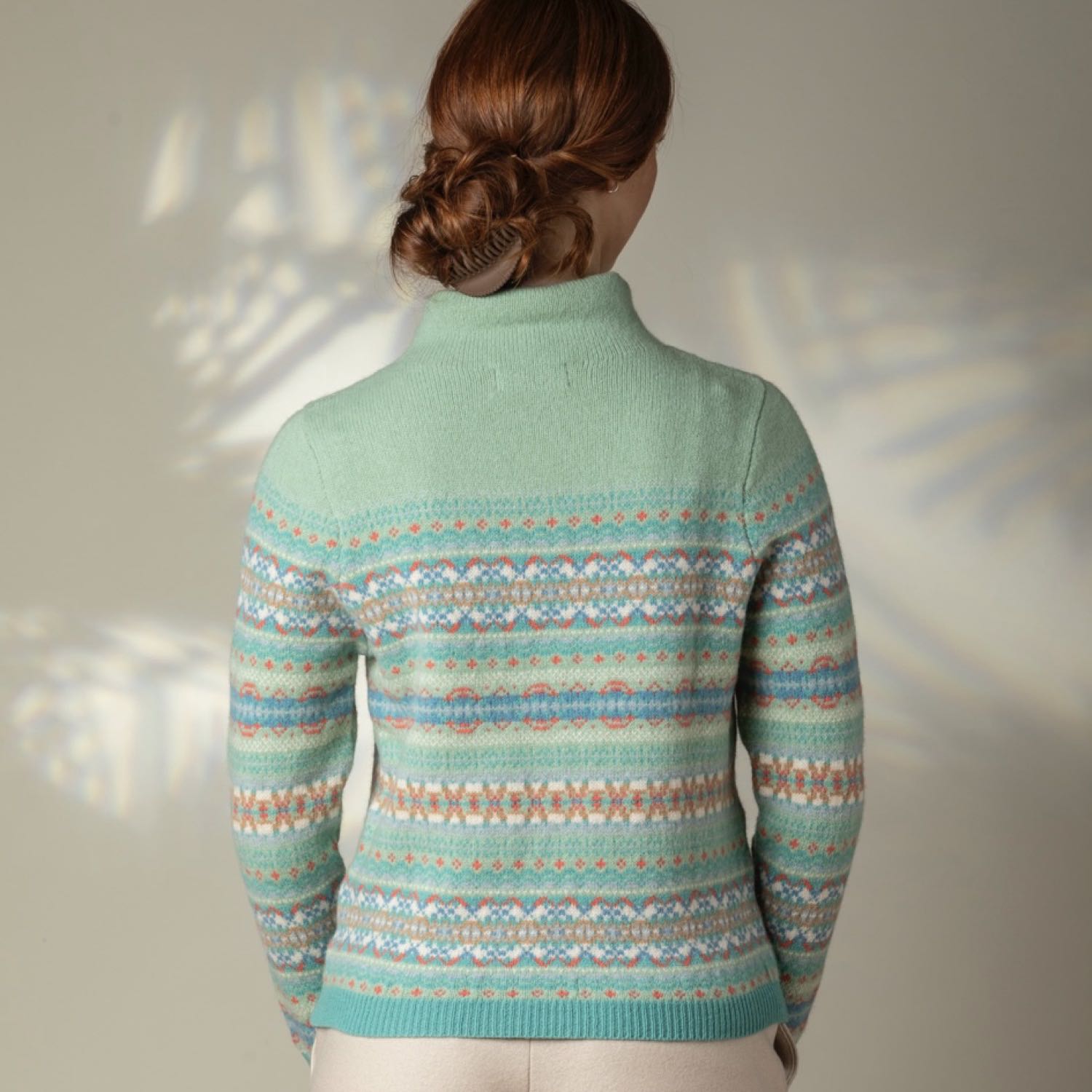 Eribe Kinross Fair Isle High Neck Sweater Opal