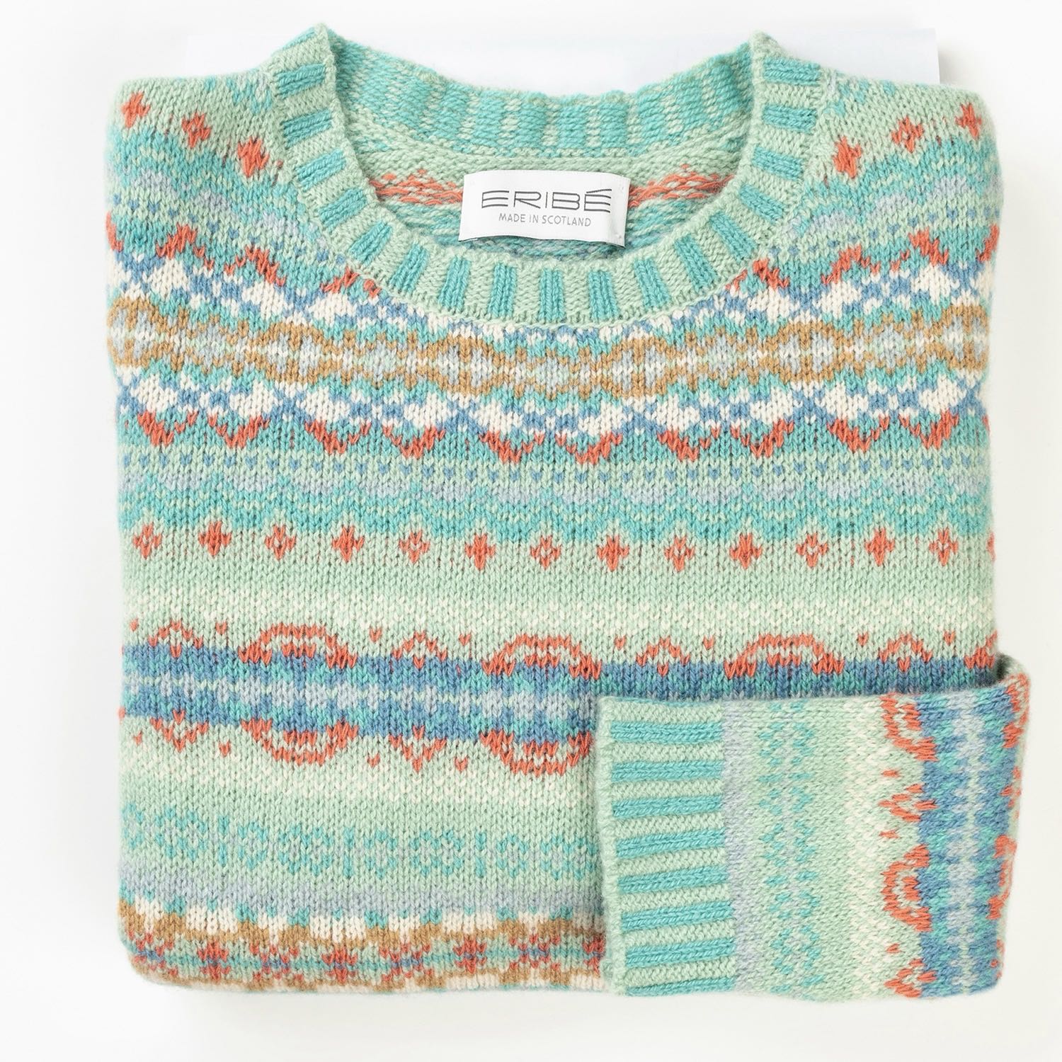 Eribe Kinross Fairisle Jumper in Opal