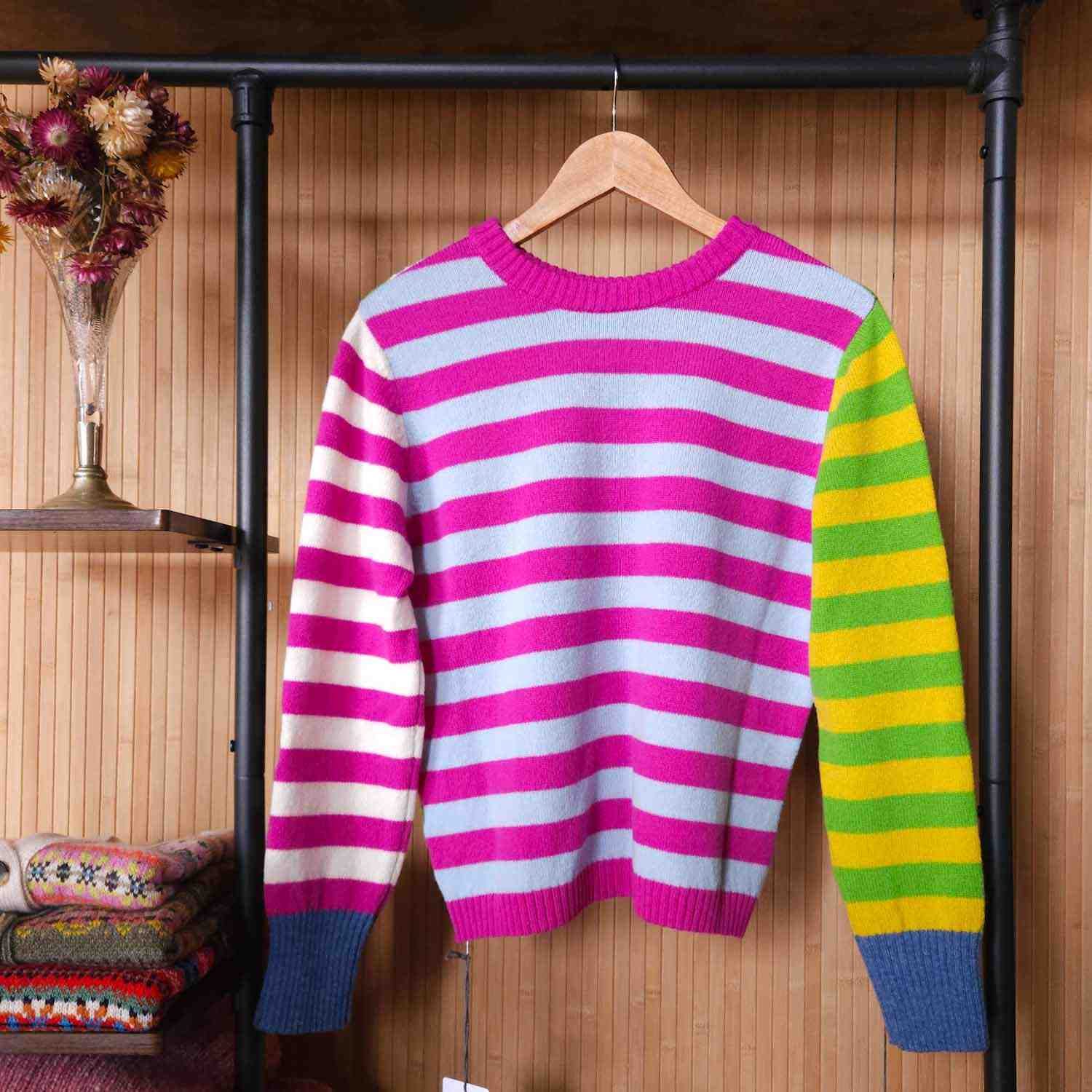 Eribe Stobo Stripe Jumper - Orchid