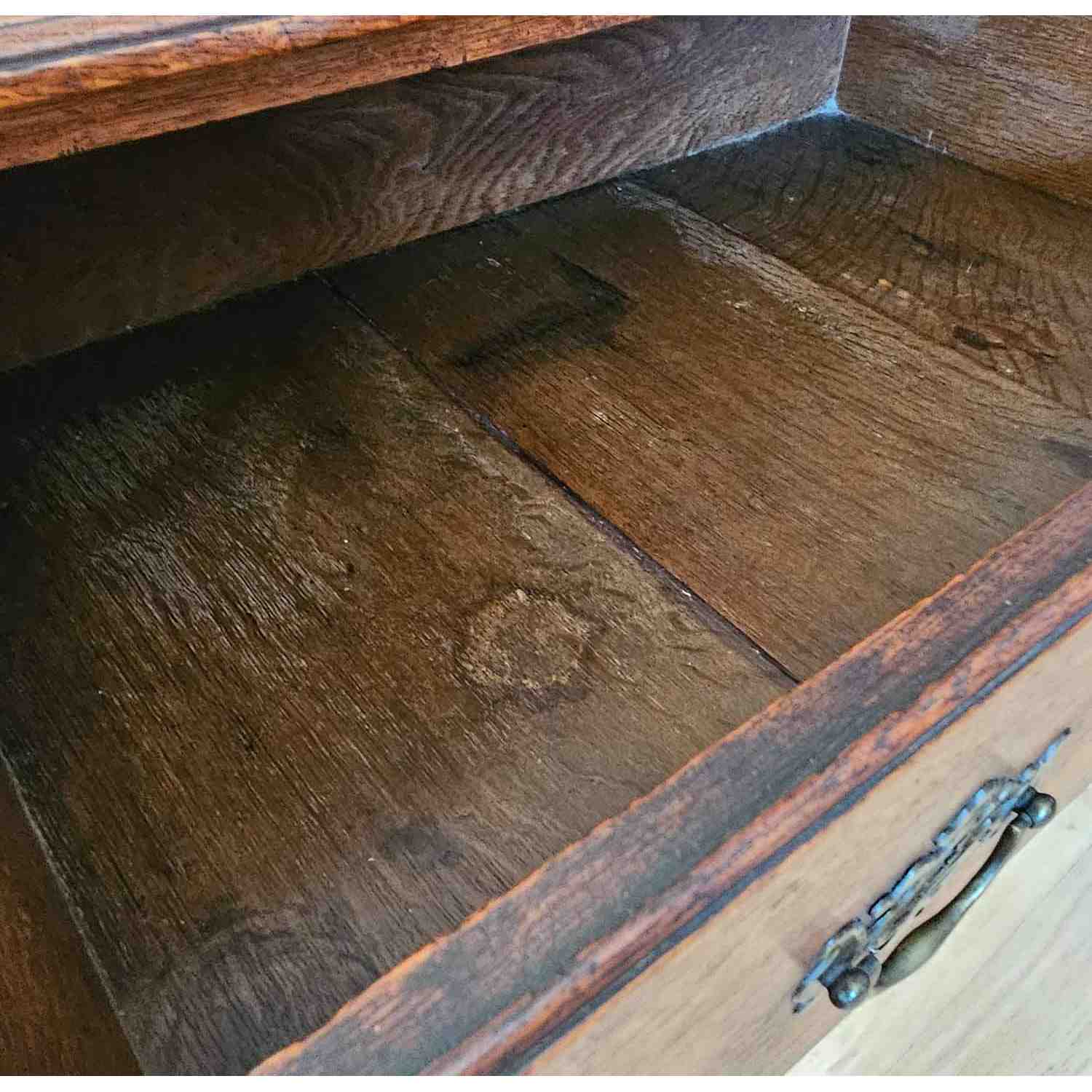 Antique Early Georgian Oak Side Table