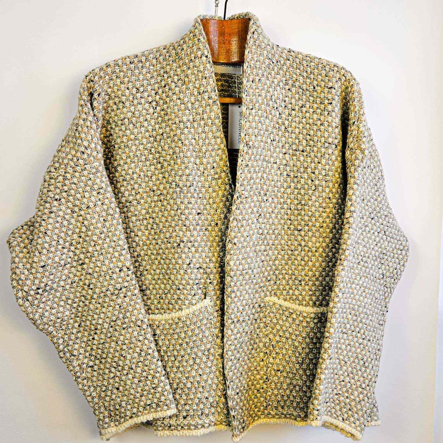 Killaloe Kimono Style Tweed Jacket - Ecru