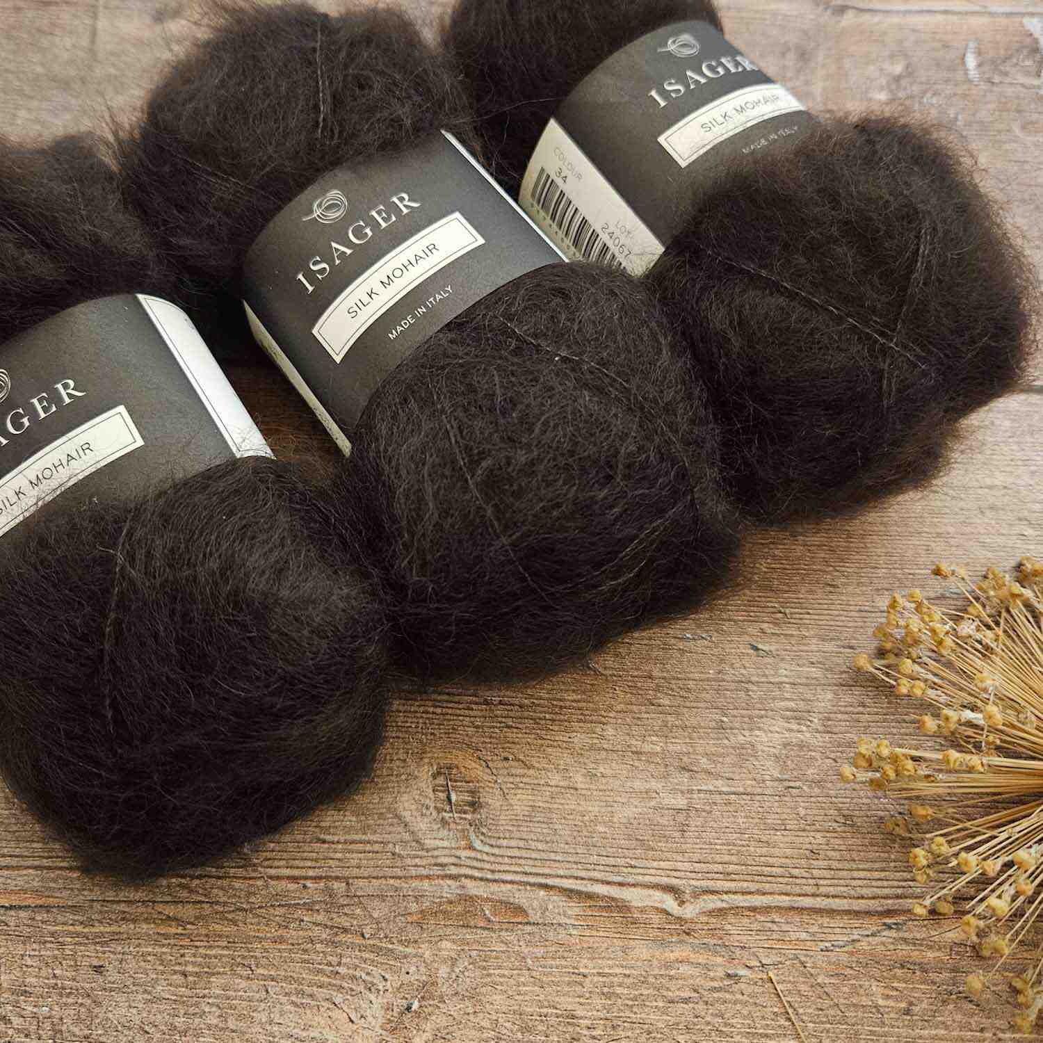 Isager Yarns Silk Mohair 30 - chocolate