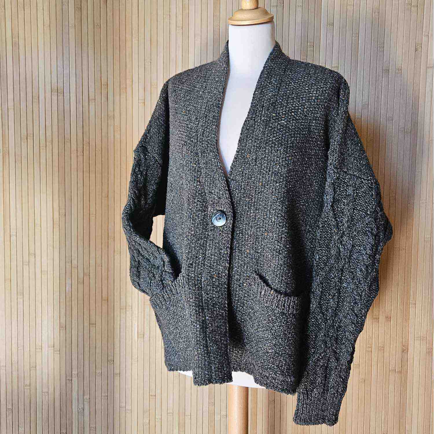 Burren Merino and  Alpaca Cardigan One Size