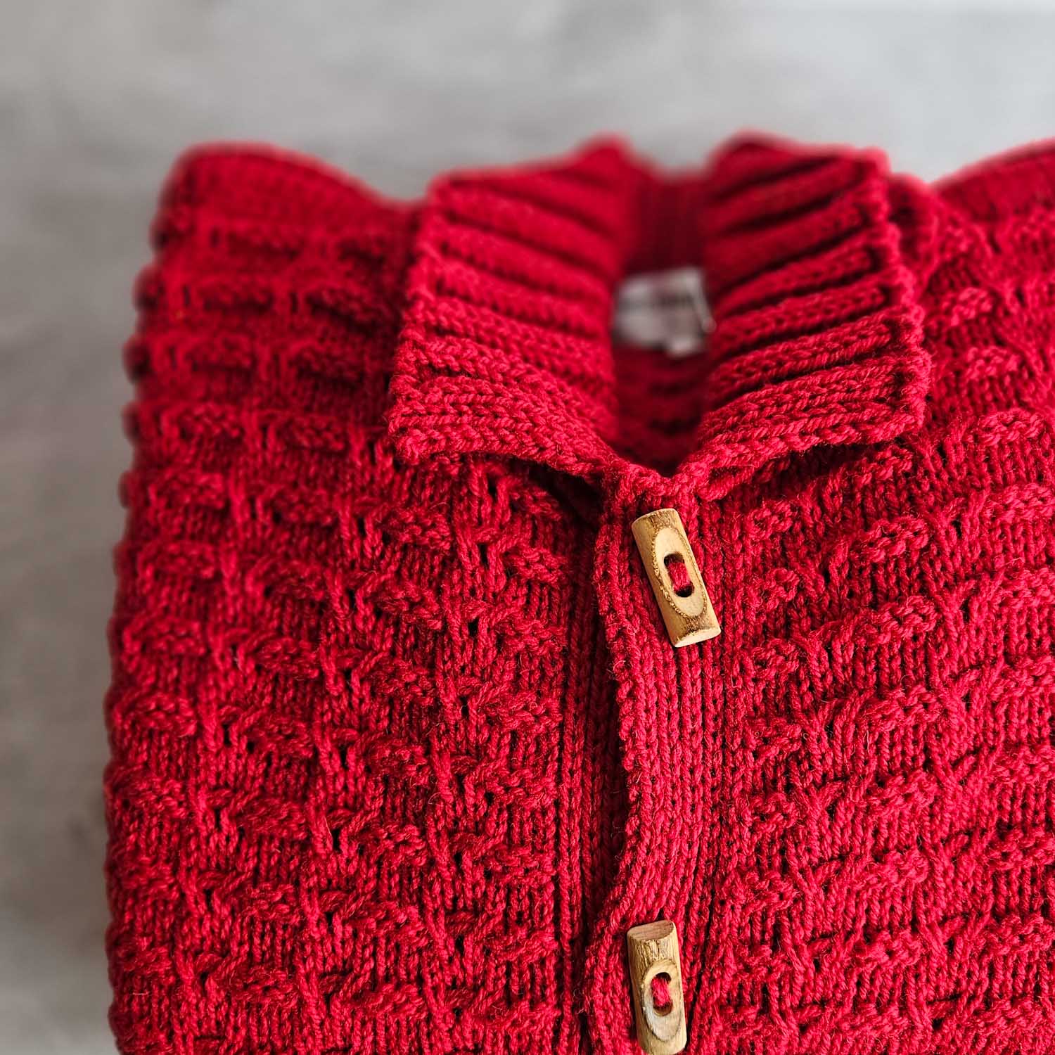 Miltown Malbay unisex cardigan - Red