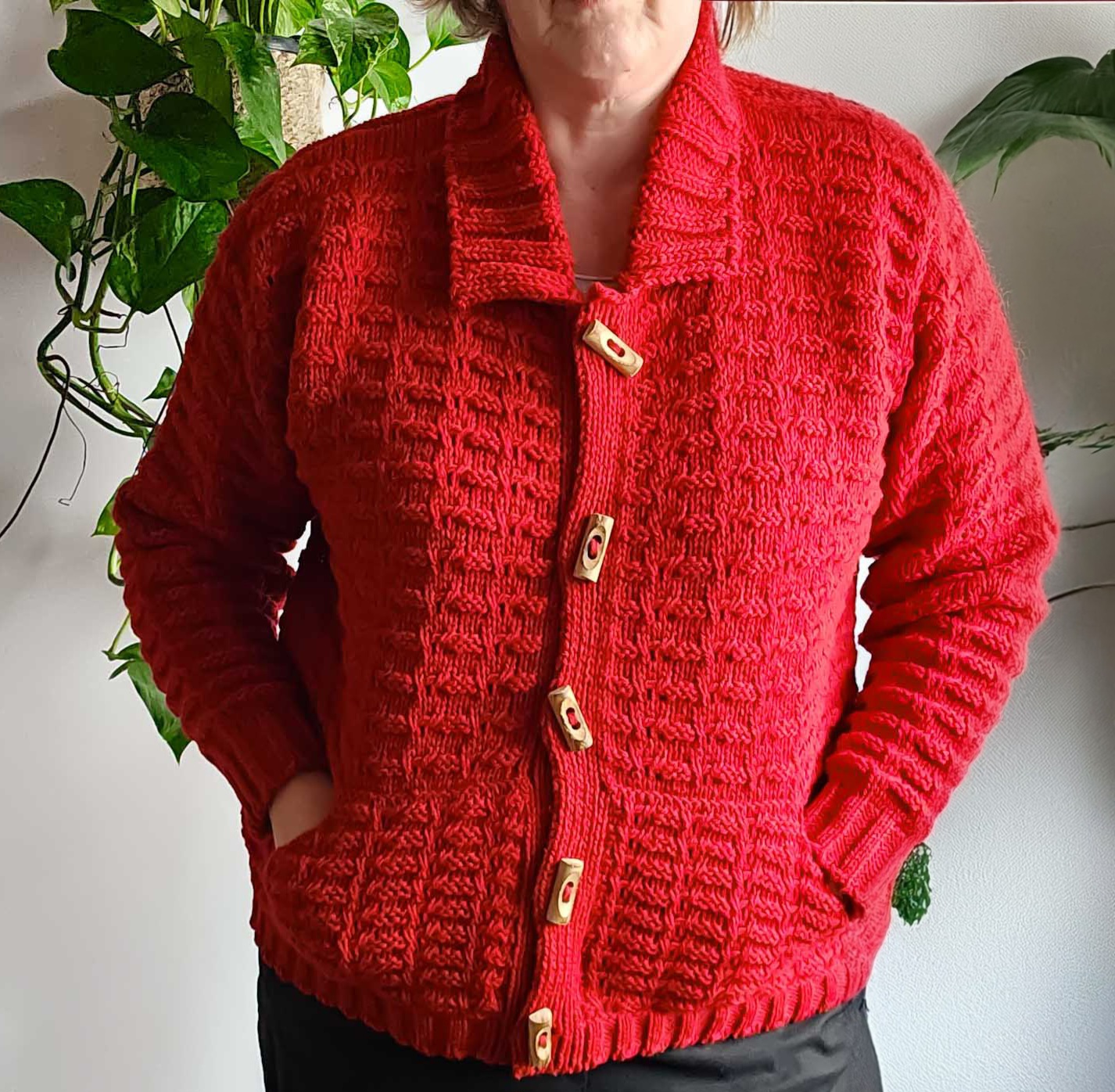 Miltown Malbay unisex cardigan - Red